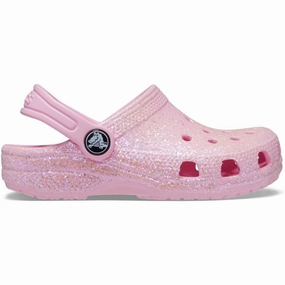 Go-Easy Gear Updated Basics Crocs Classic Glitter Clog Flamingo