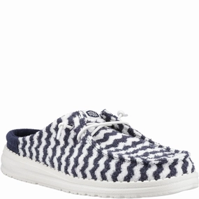 Heydude Wendy Slip Terry Stripe Mule Quiet Performance