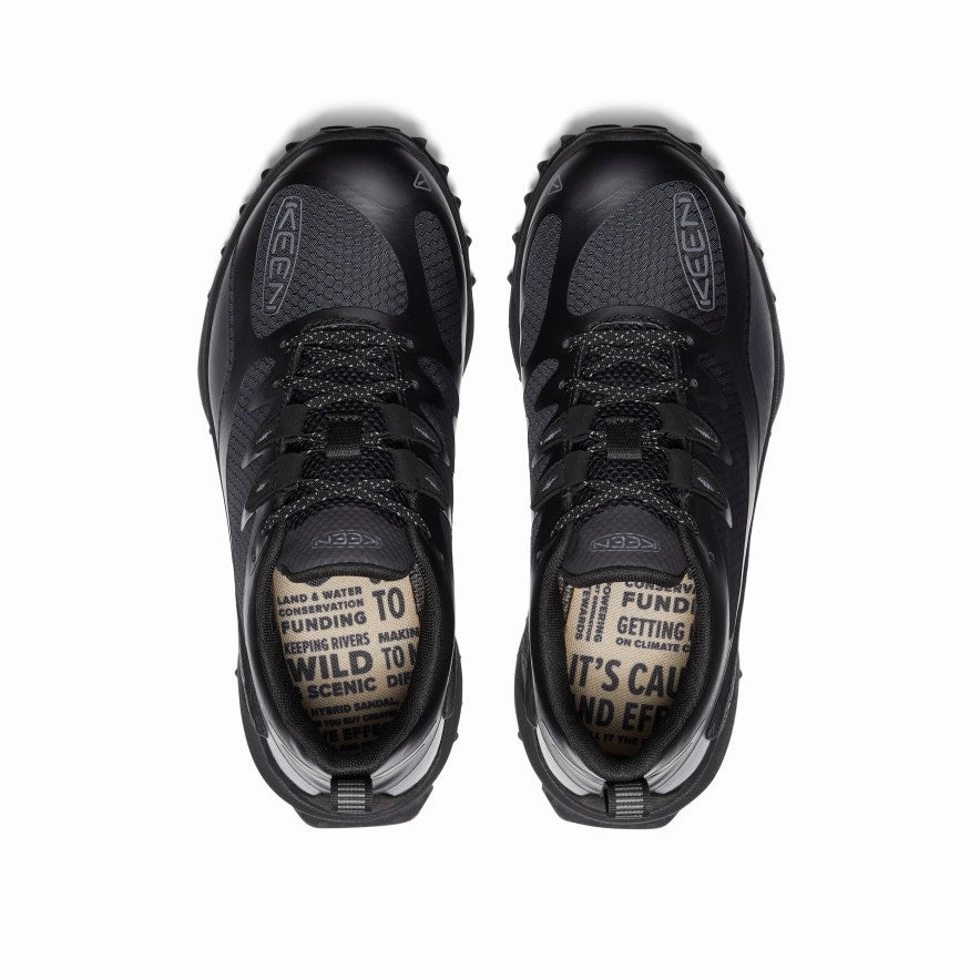 Women'S Zionic Waterproof Hiking Shoe  |  Black/Black Responsive Design