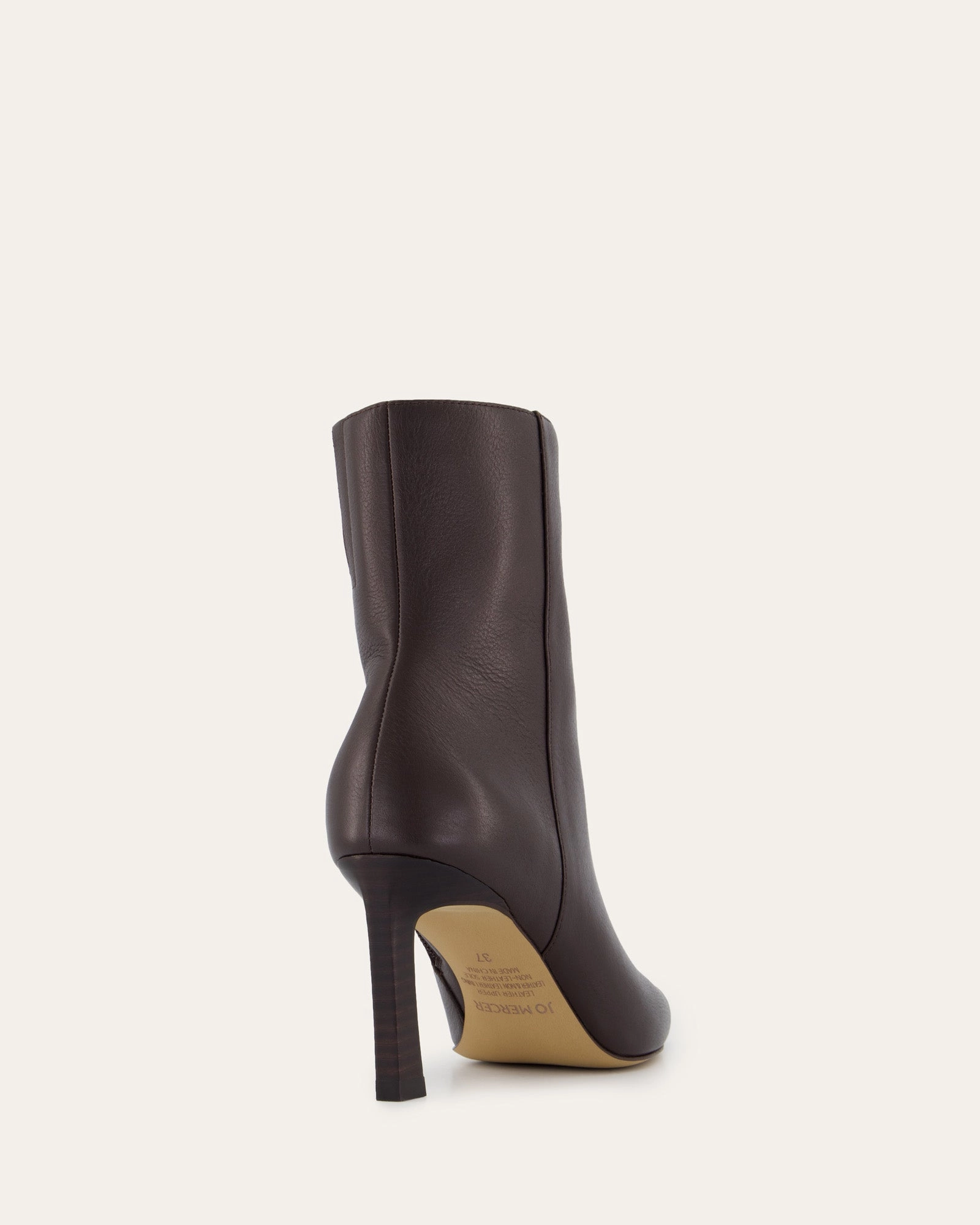 Nessie Mid Ankle Boots Bitter Choc Leather Refined Balance Go-Mode Daily