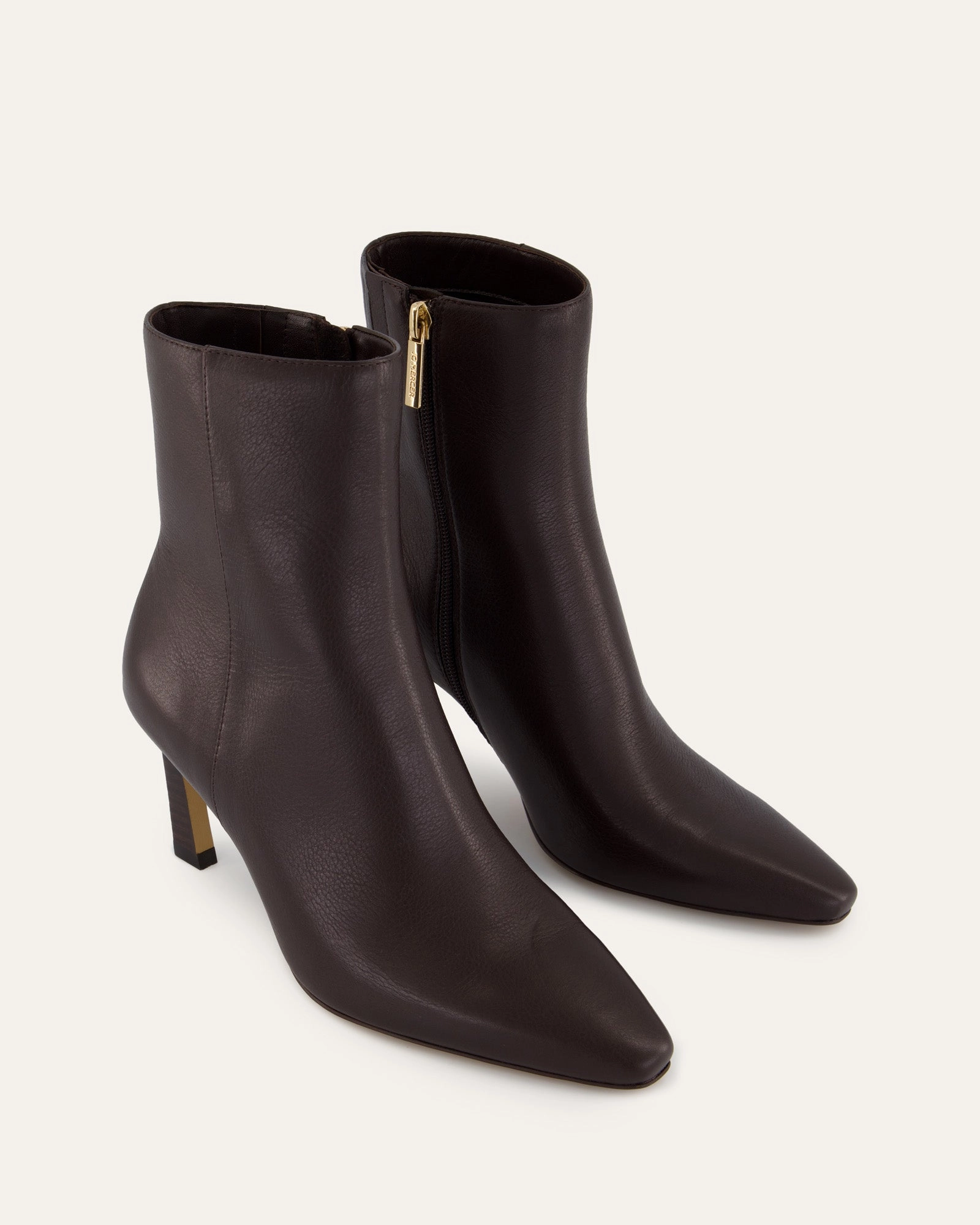 Nessie Mid Ankle Boots Bitter Choc Leather Beyond The Basics