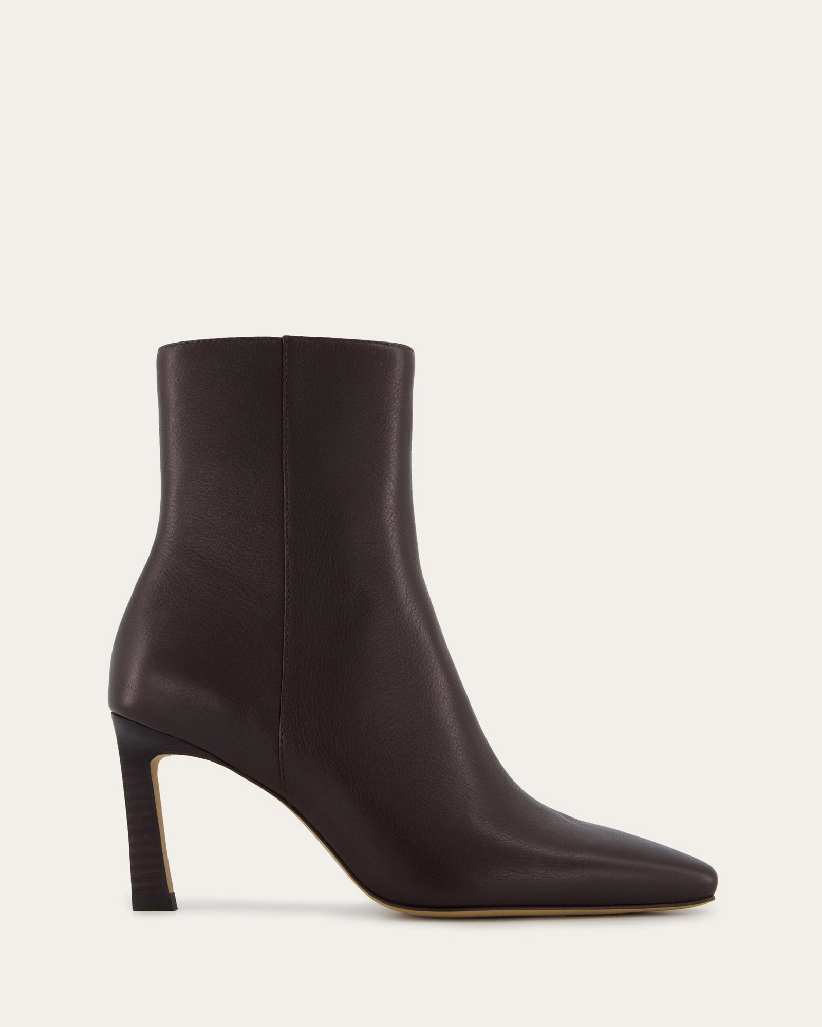 Nessie Mid Ankle Boots Bitter Choc Leather Design-First Lifestyle Drop