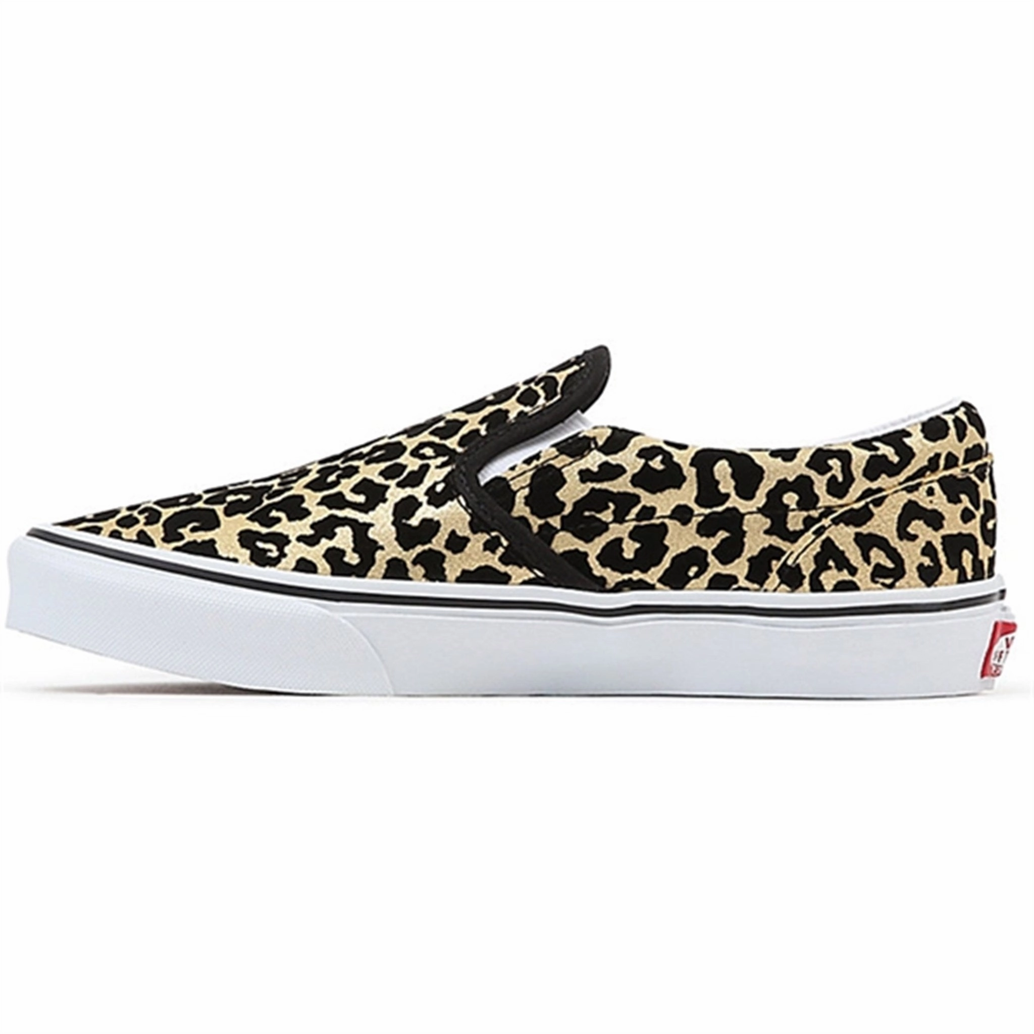 Vans Jn Classic Slip-On Sneakers Flocked Leopard Black/True White Everyday Function Designed For Presence