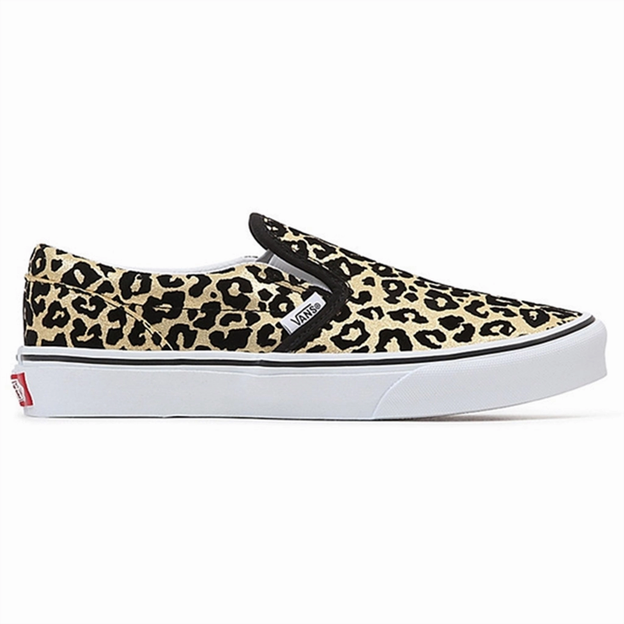 Form Meets Calm Intentional Vibe Vans Jn Classic Slip-On Sneakers Flocked Leopard Black/True White