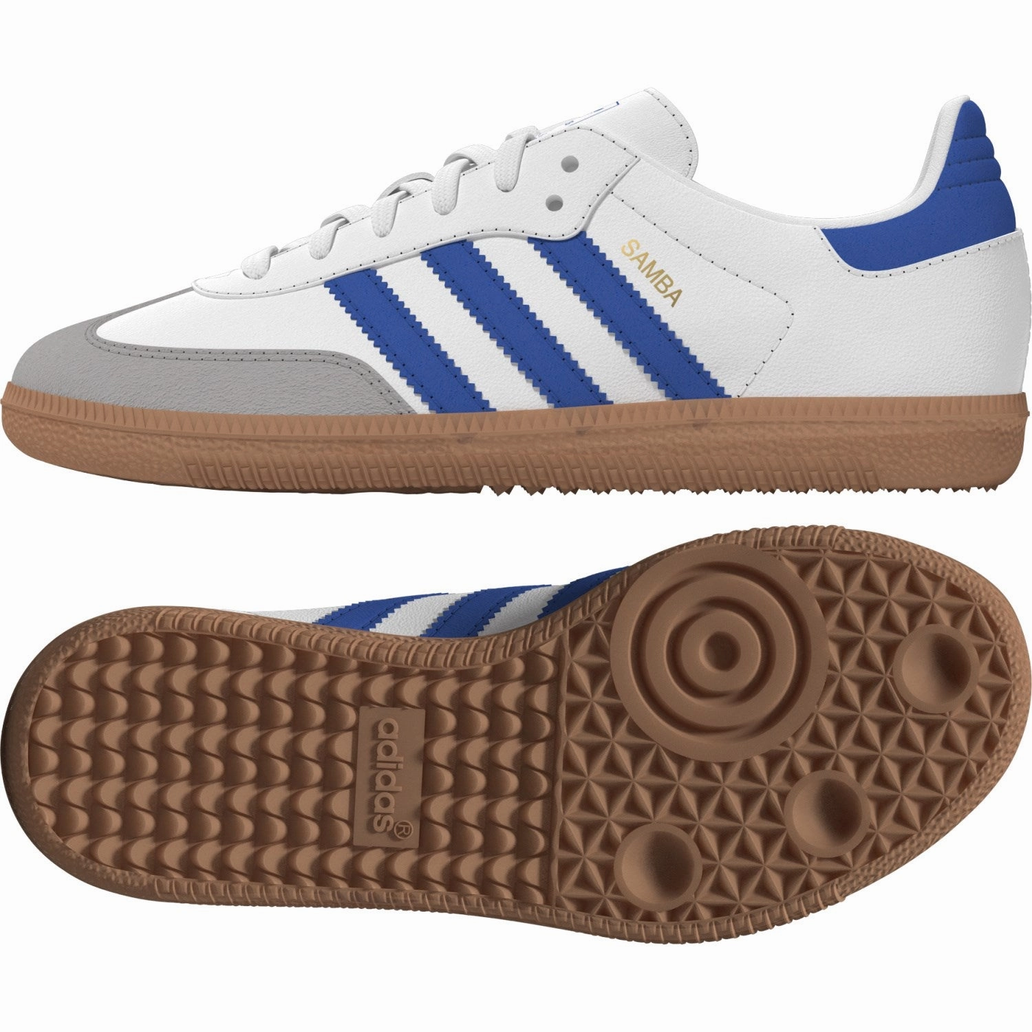 Adidas Originals Ftwr White/Blue/Gum 3 Samba Og C Sneakers Future Layers The New Essential