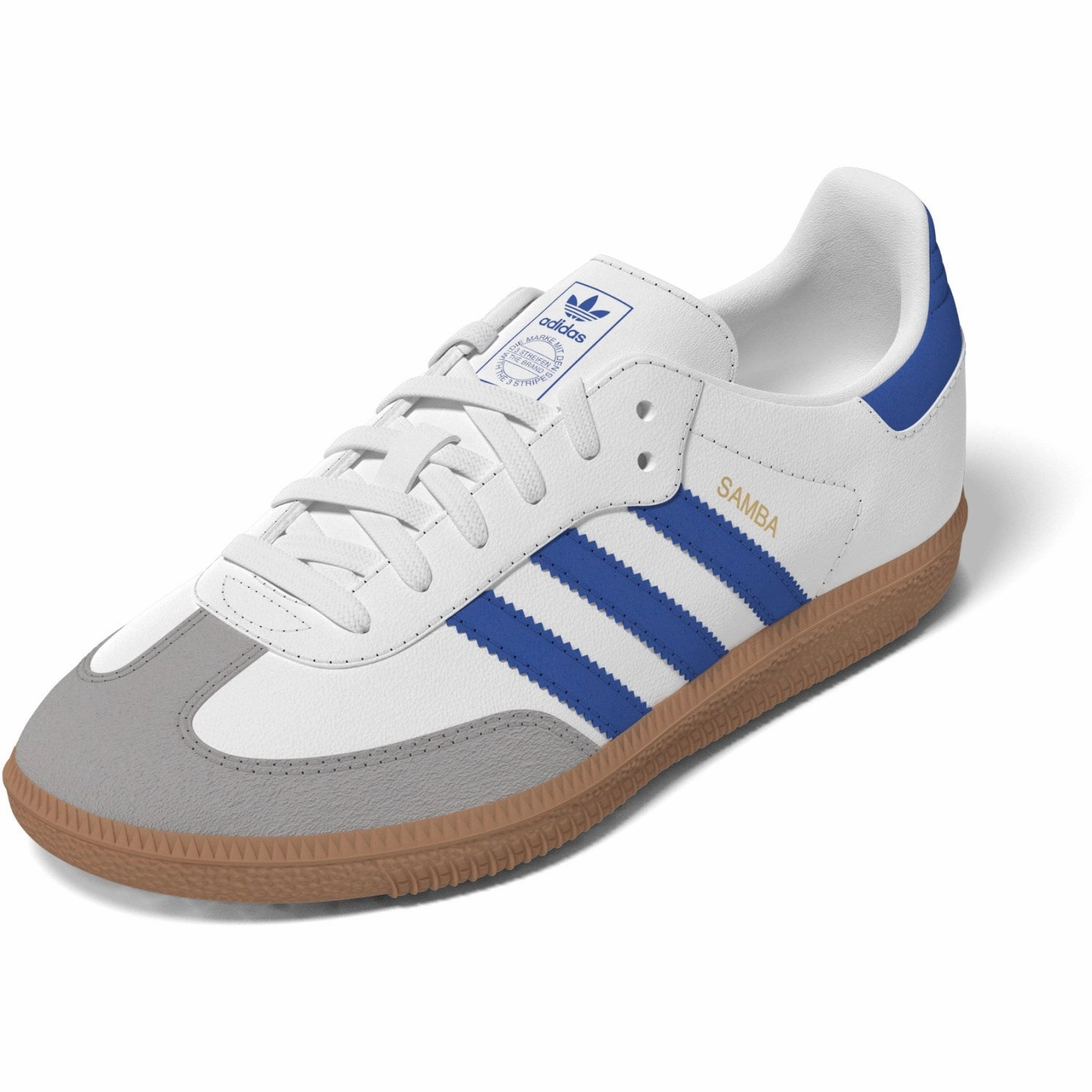 Quiet Cool Adidas Originals Ftwr White/Blue/Gum 3 Samba Og C Sneakers
