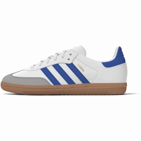 On-The-Go Style Future-Ease Adidas Originals Ftwr White/Blue/Gum 3 Samba Og C Sneakers