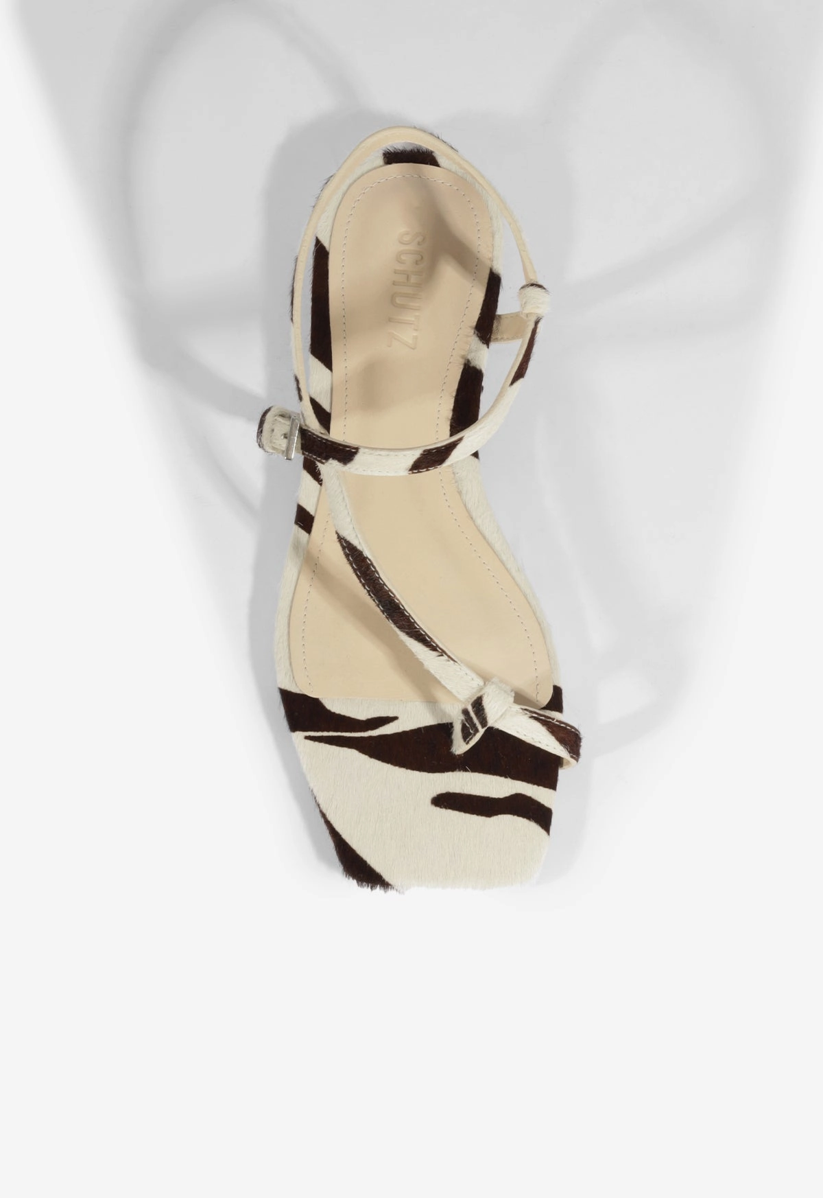 Daily Clarity Lisa Animal Print Leather Flat Sandal
