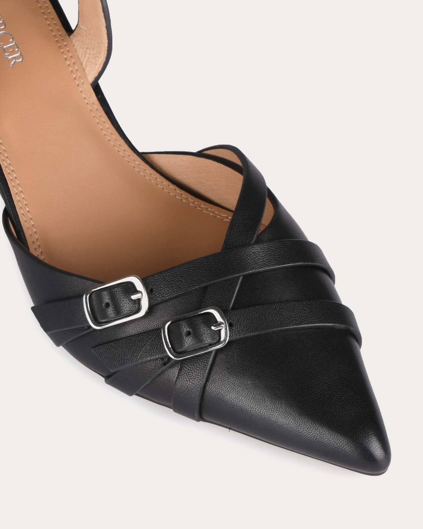 Coby Low Heels Black Leather Rhythm Inspired Designed For Pace
