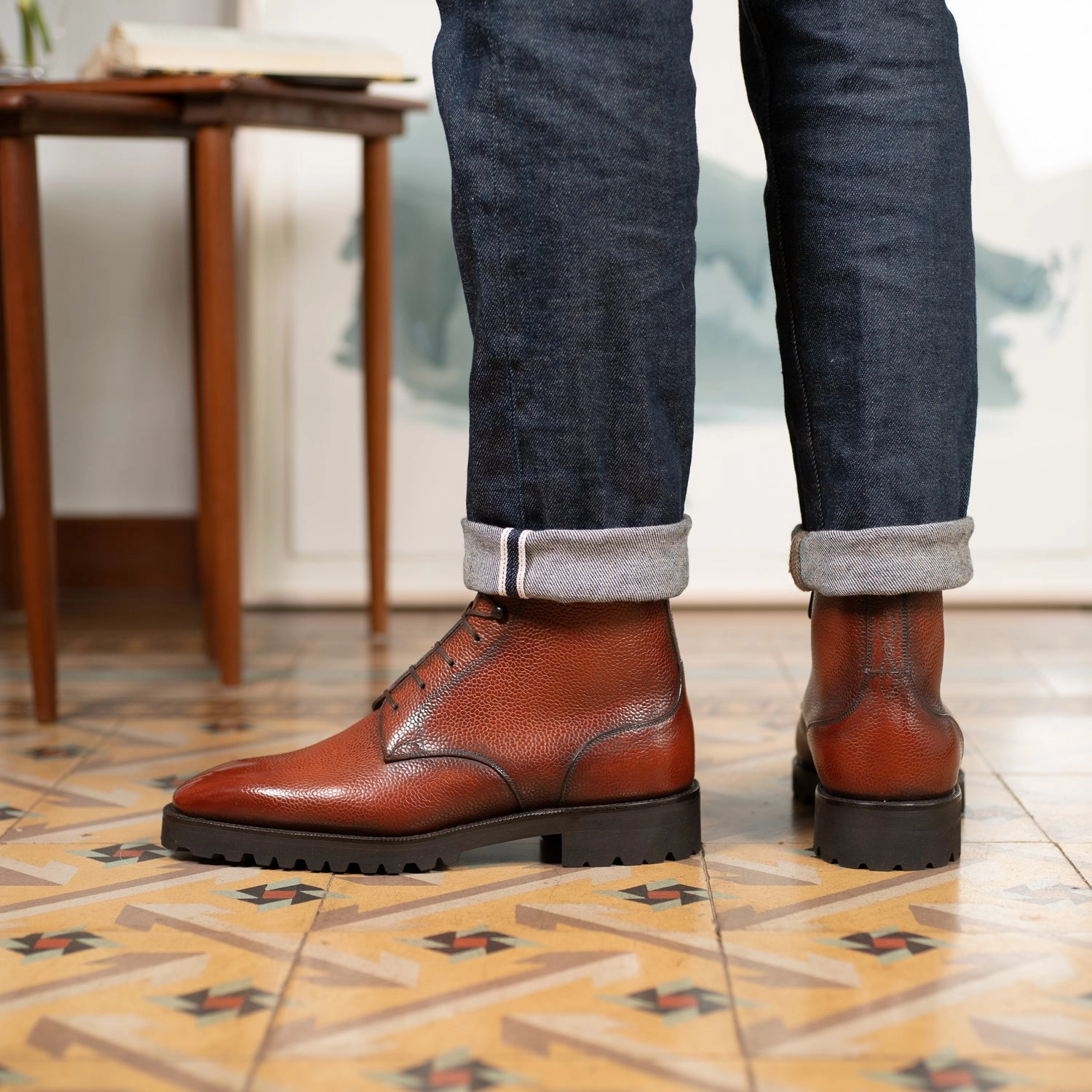 Active Corewear Essentials In Motion Derby Simple Boot - Cognac
