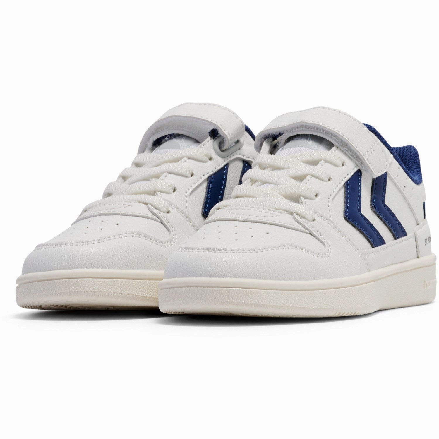 Hummel White/Blue St Power Play Jr Sneakers Live With Intent Shift Into Ease