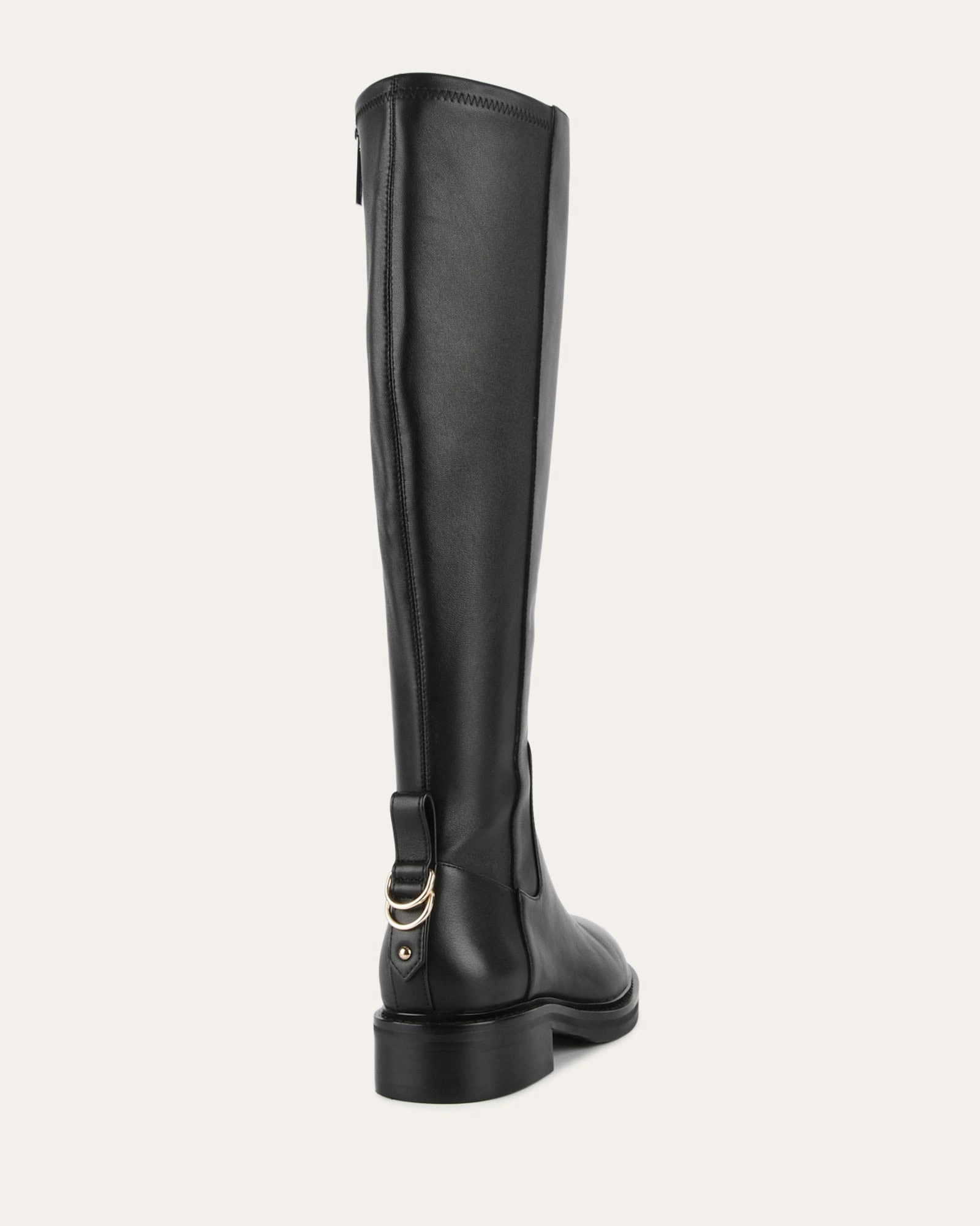 Contemporary Flow Season-Neutral Jaida Knee Boots Black Leather