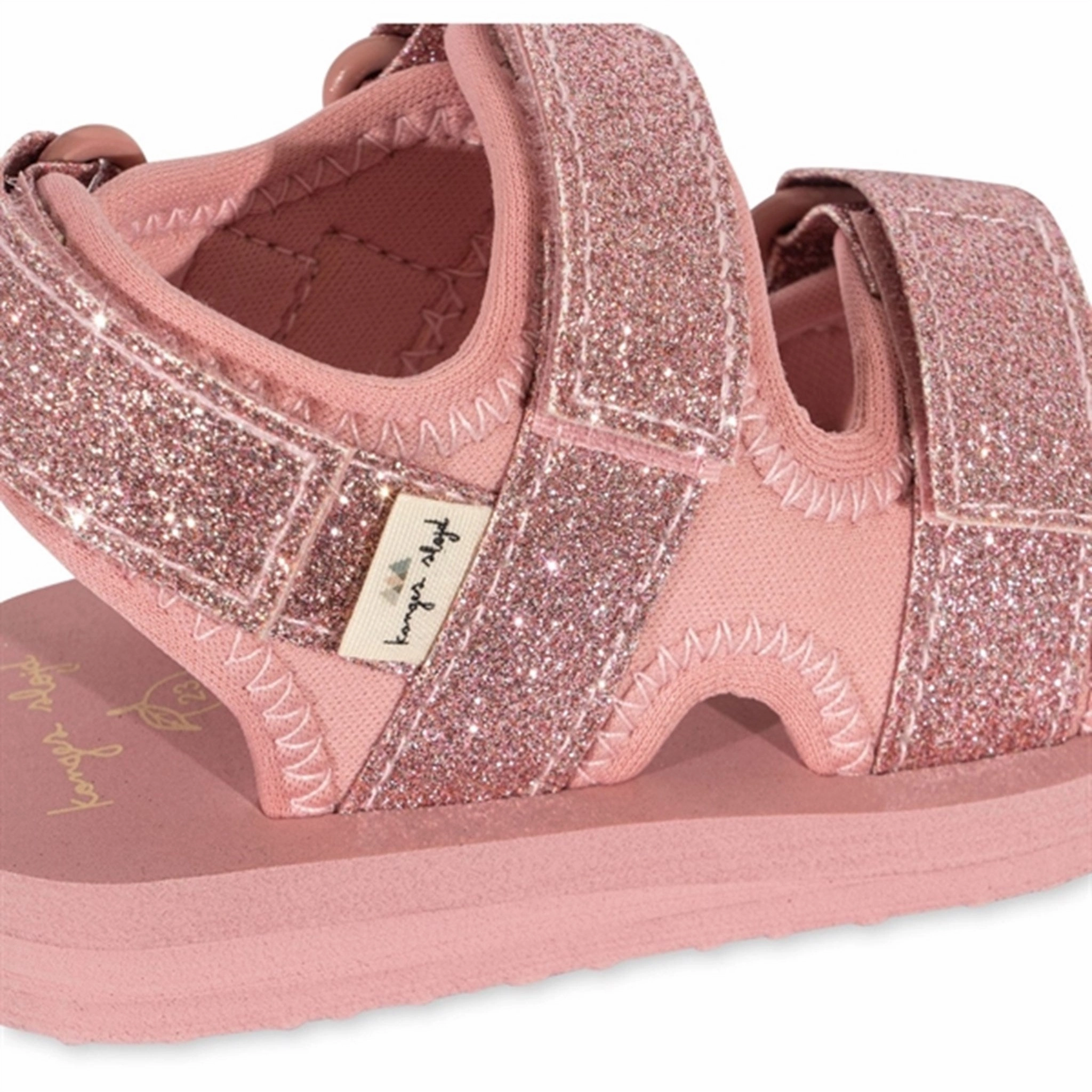 Sleek Vibes Konges Sl?Jd Sun Sandal Glitter Mellow Rose