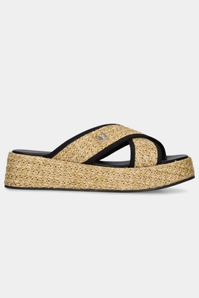 Braies Platform Slides In Beige And Black Form Meets Calm