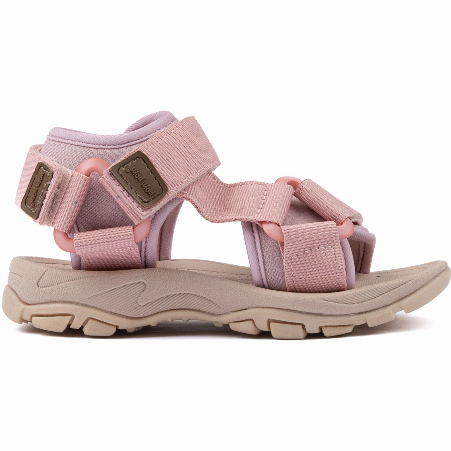 Fresh Expression Dynamic Essentials Pom Pom Bright Rose Trecking Sandal Velcro