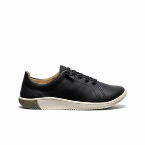Women'S Knx Leather Sneaker  |  Black/Star White Comfort Zone
