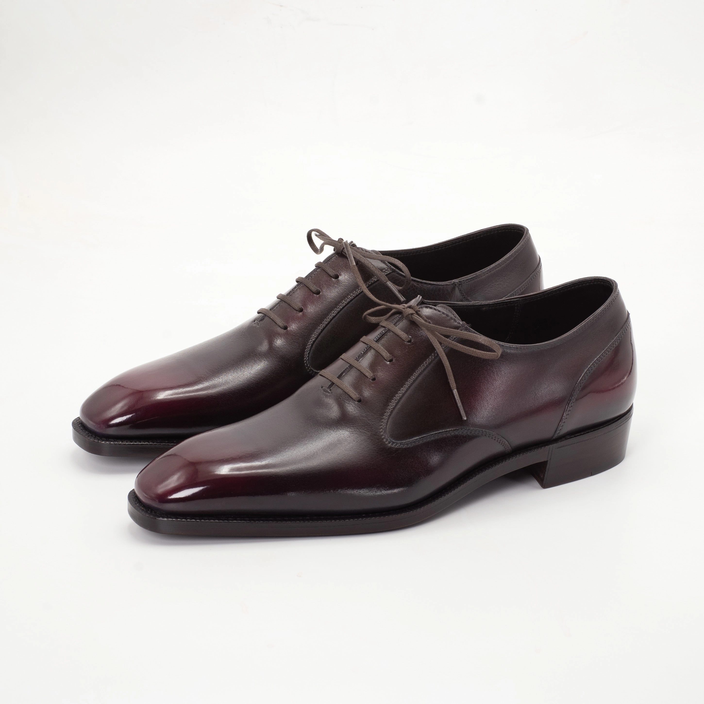 Balmoral Origin Shoe Mto - Ciruela Patina Movement Layers Easy Polish