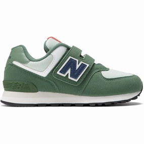 New Balance 574 Hook & Loop Sneakers Nori Sleek Routine