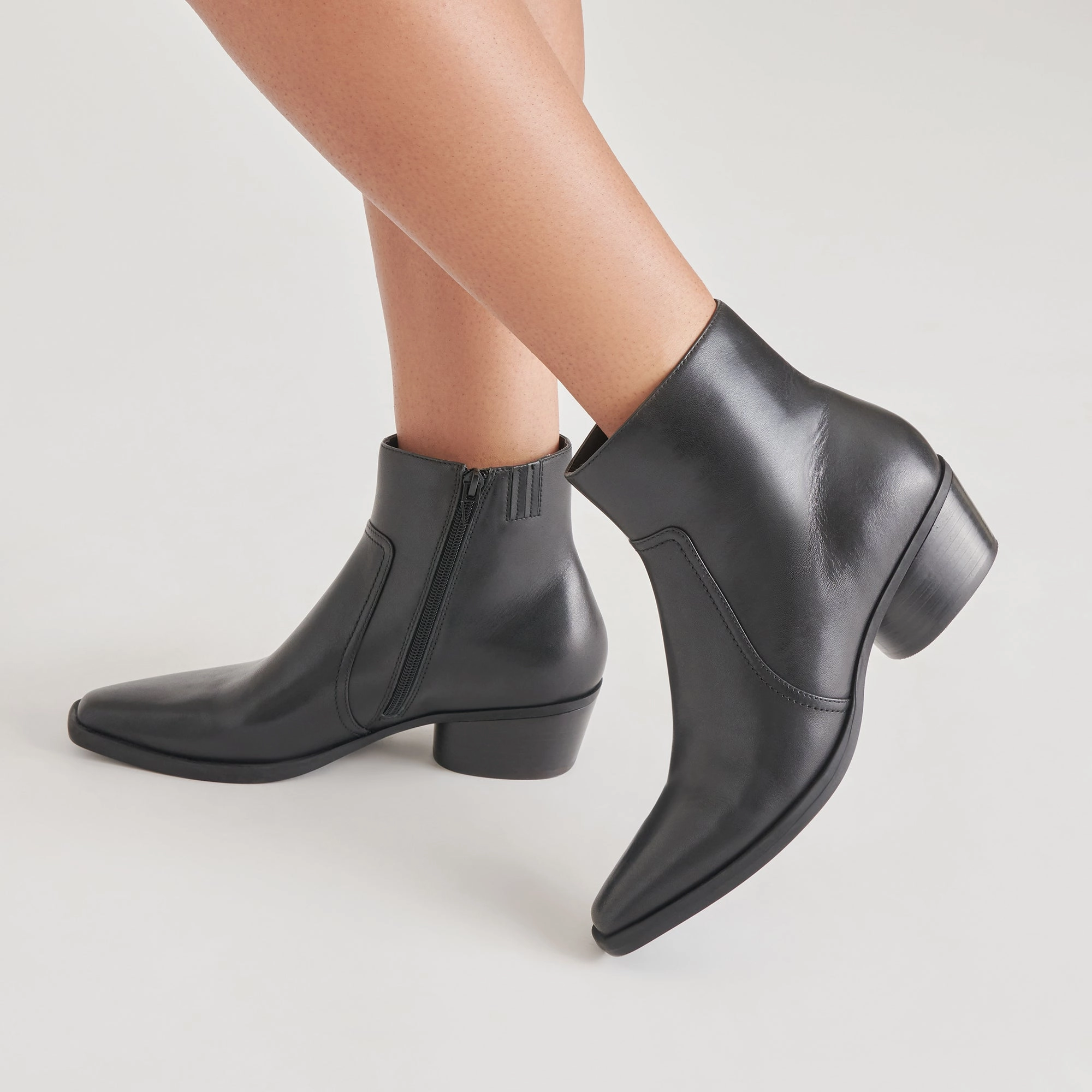 Built For Feel Fahari H2O Booties Black Leather