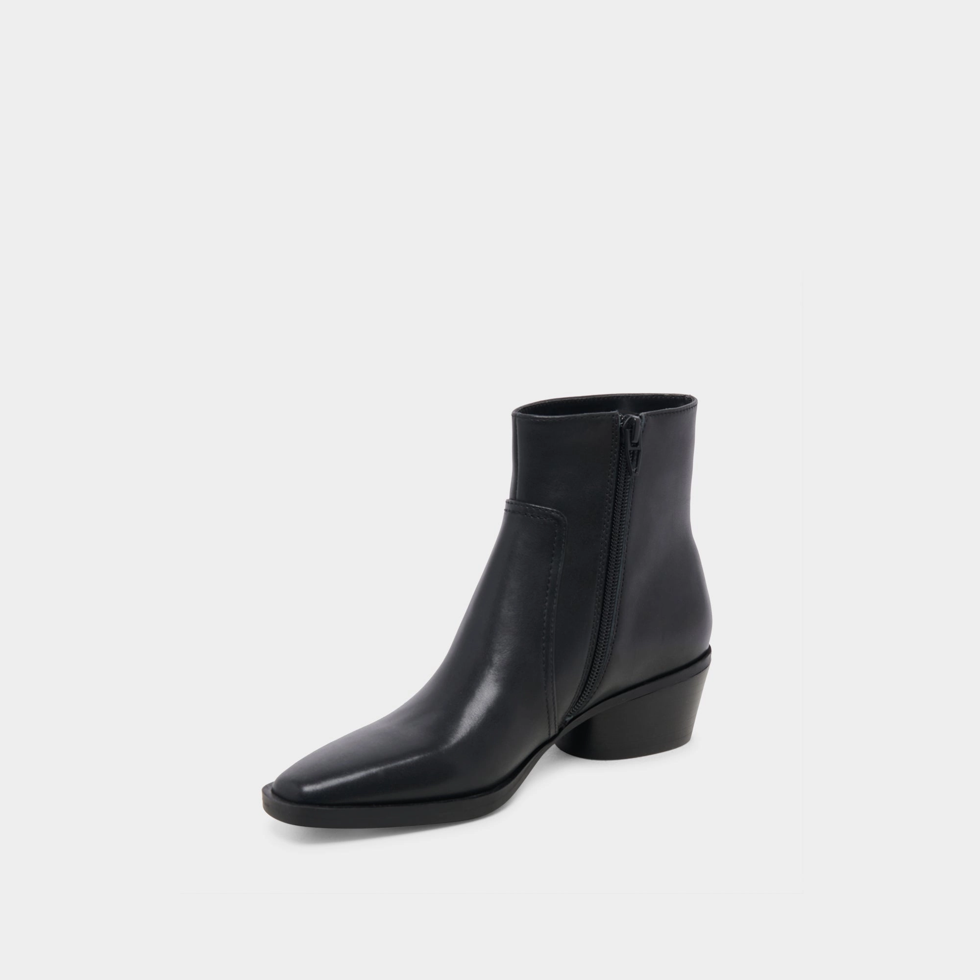Fahari H2O Wide Booties Black Leather Smart Casual