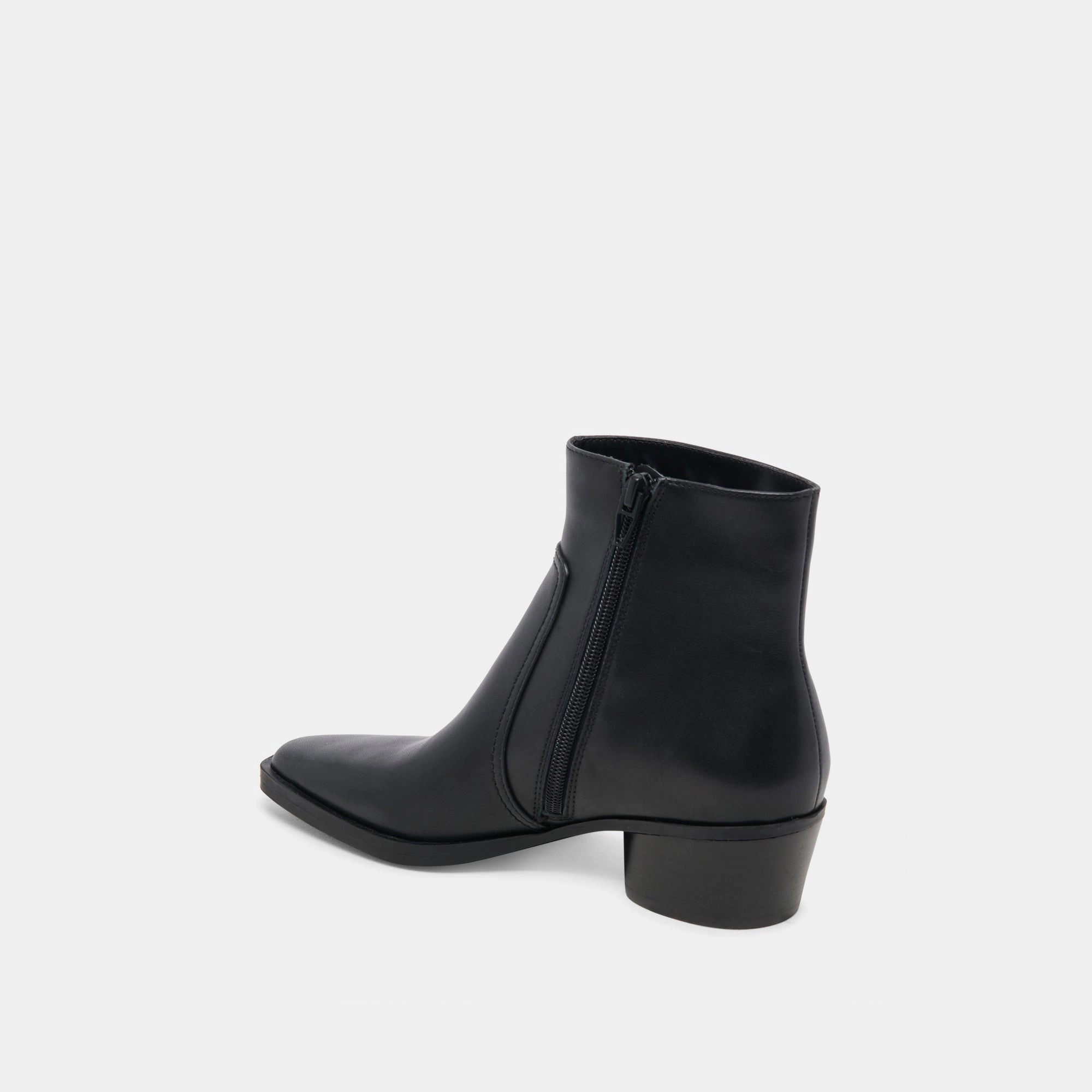 Fahari H2O Wide Booties Black Leather Contemporary Vibes