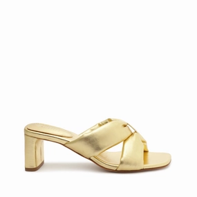 Crafted Ease All-Day Movement Fairy Mid Metallic Leather Sandal