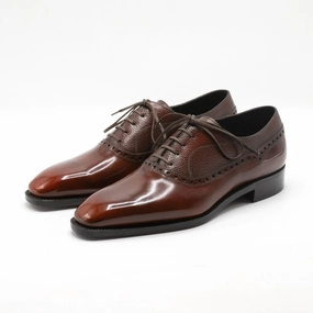 Daily Build Versatile Drop Federico Balmoral Brogue Oxford Mto - Light Mahogany
