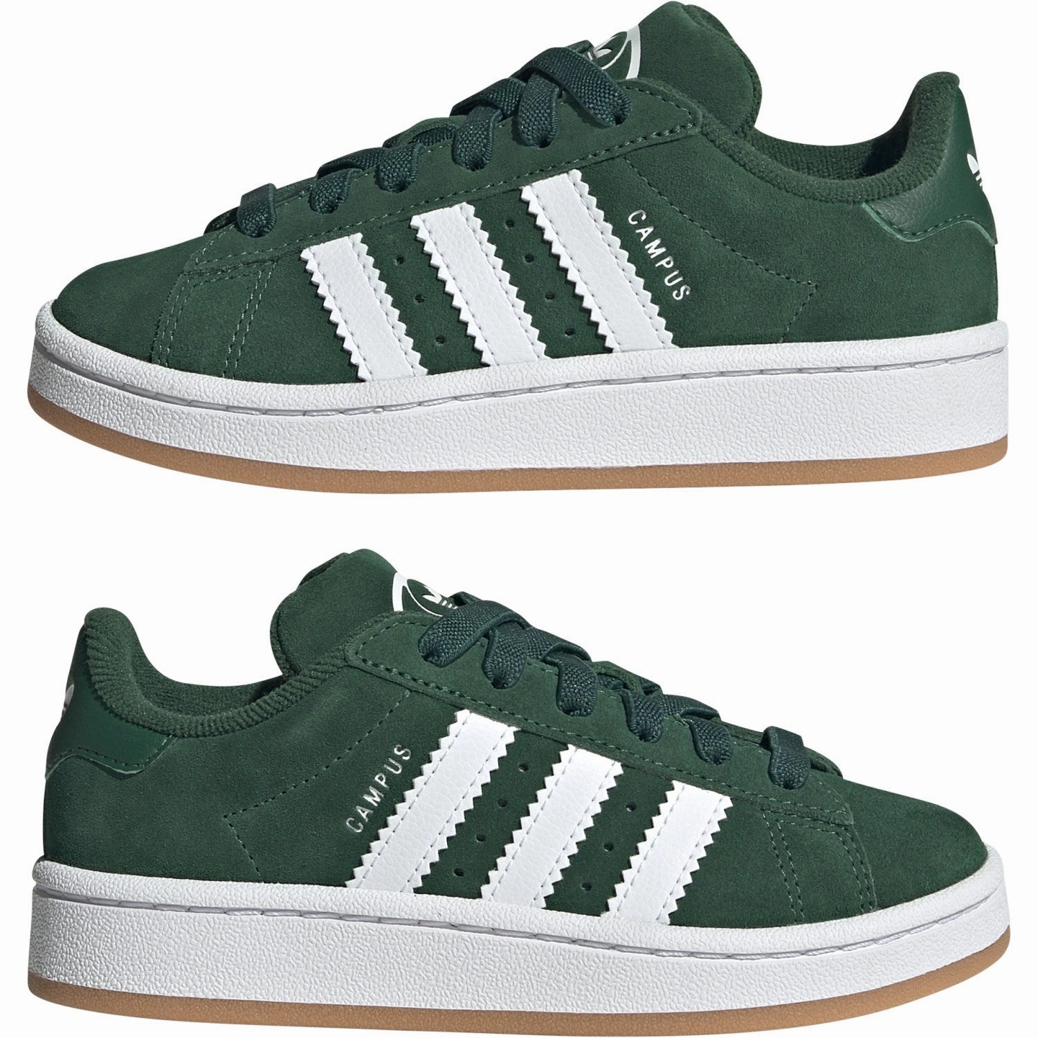 Adidas Originals Dark Green / Cloud White / Gum Campus 00S El C Sneakers Seasonless Design