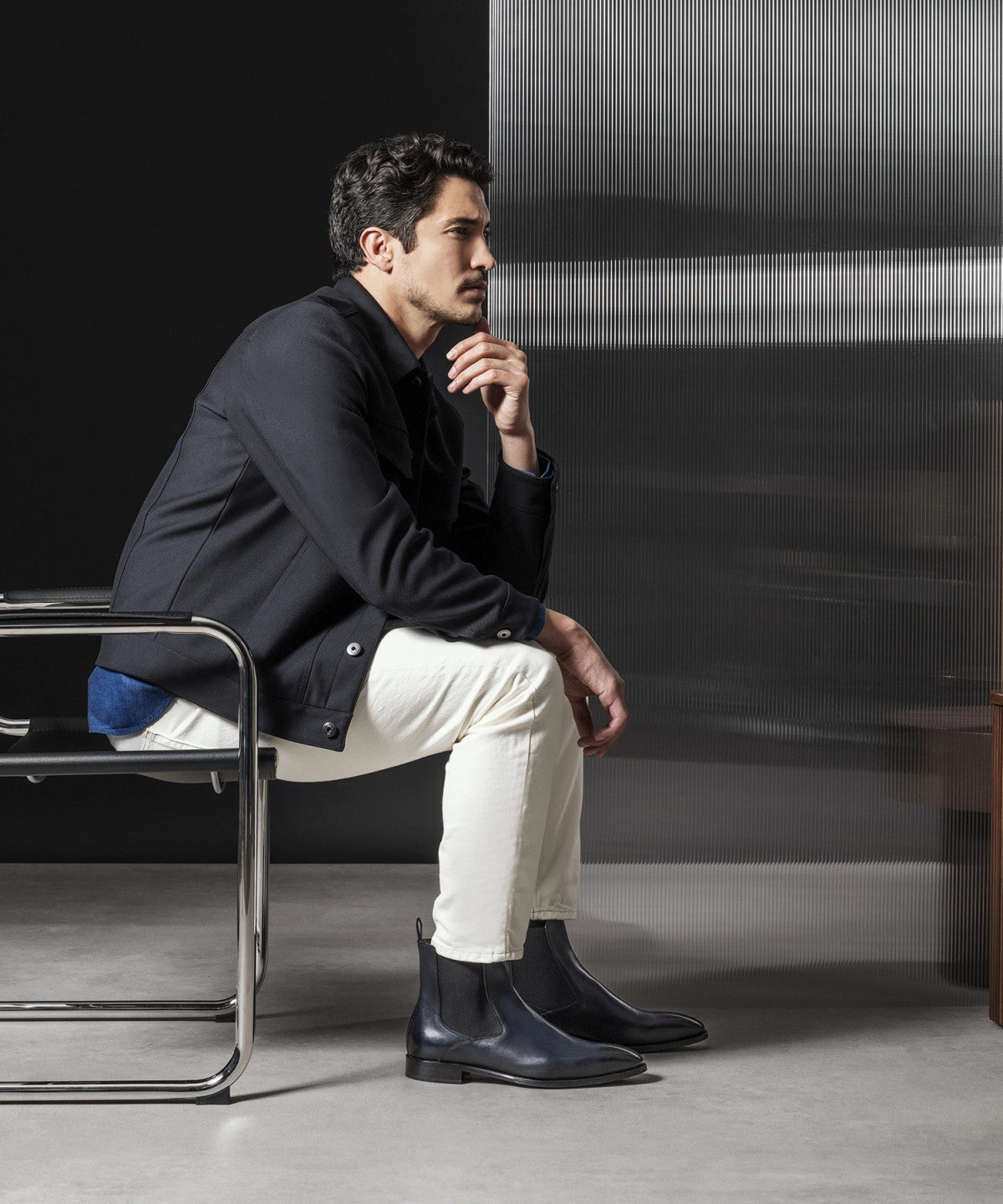 Firenze Midnight Blue Ankle Boots Evolved Form Inspired Living