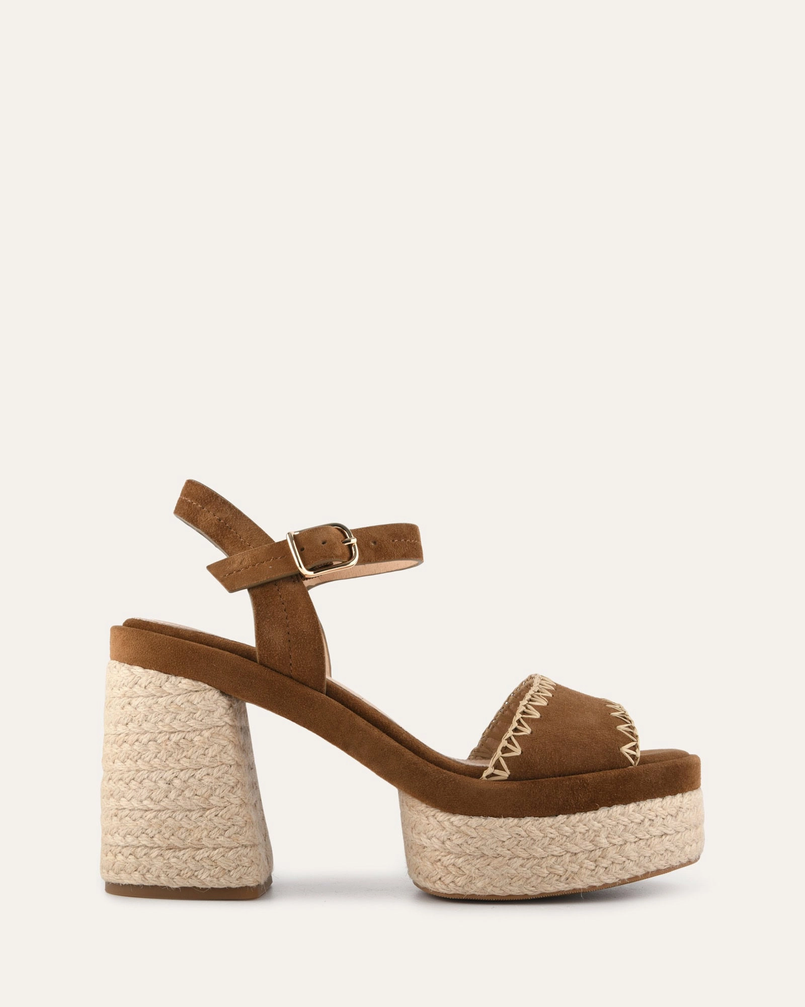 Fisher High Heel Platform Sandals Biscuit Suede Motion-Driven Future-Ready Looks
