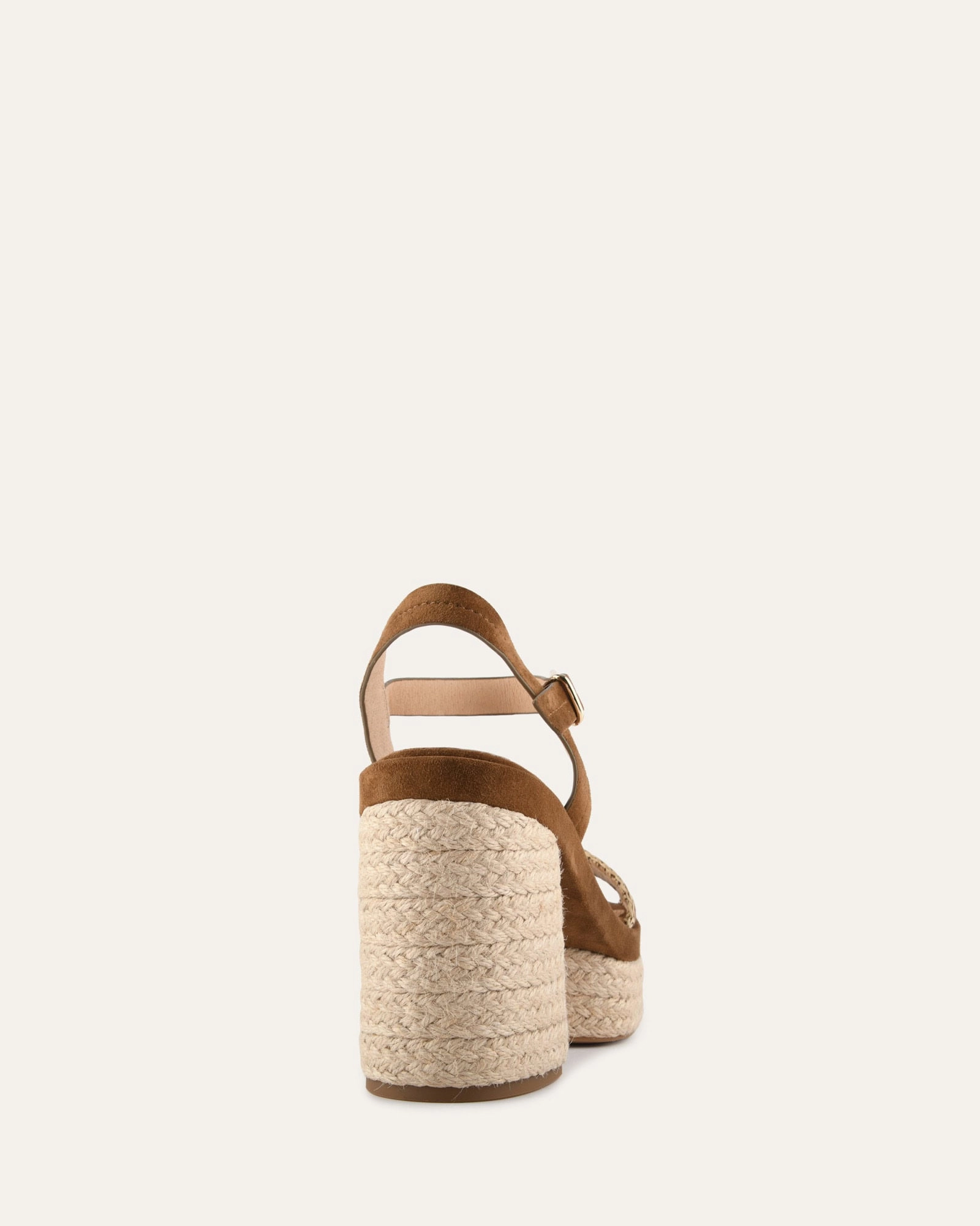 Versatile Future Bold In Simplicity Fisher High Heel Platform Sandals Biscuit Suede