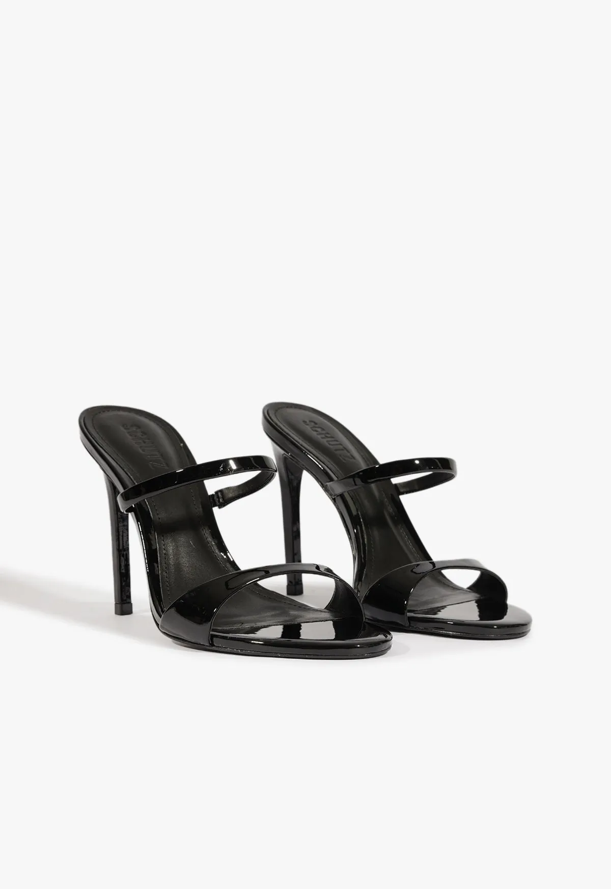 Jessica Mule Patent Sandal Form Redefined