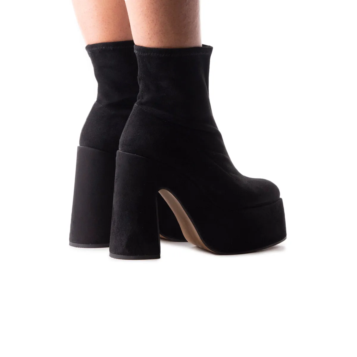 Flash Black Suede Stretch Quiet Impact