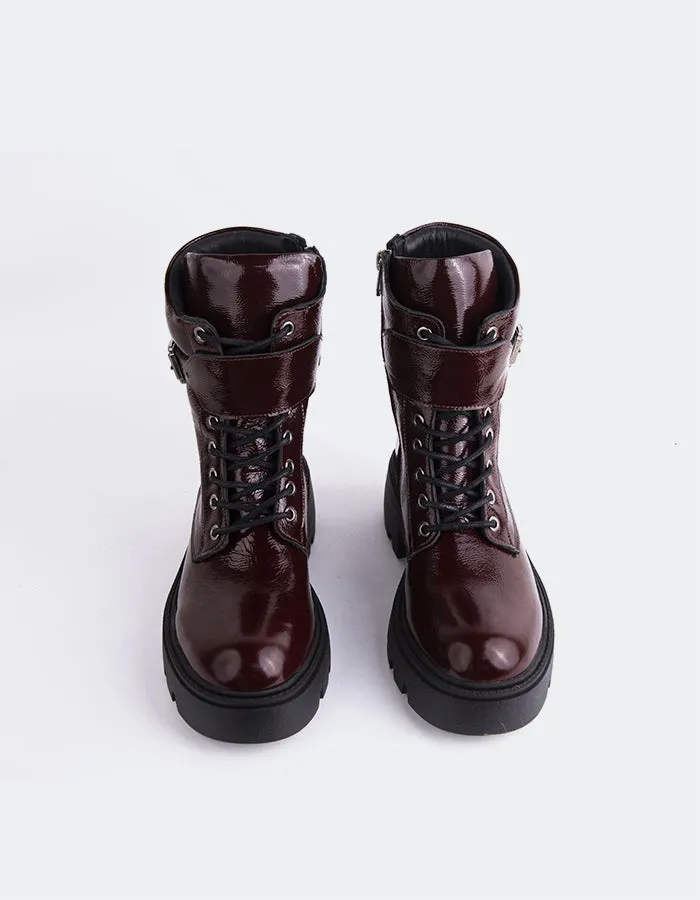 Confident Layers Easy Fit System Flensburg Burgundy Patent