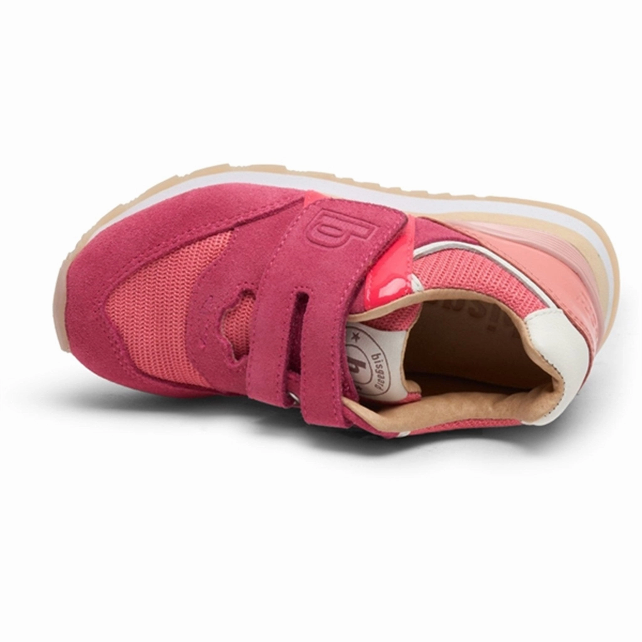 Bisgaard Winston Velcro Shoes Fuxia Made To Roam
