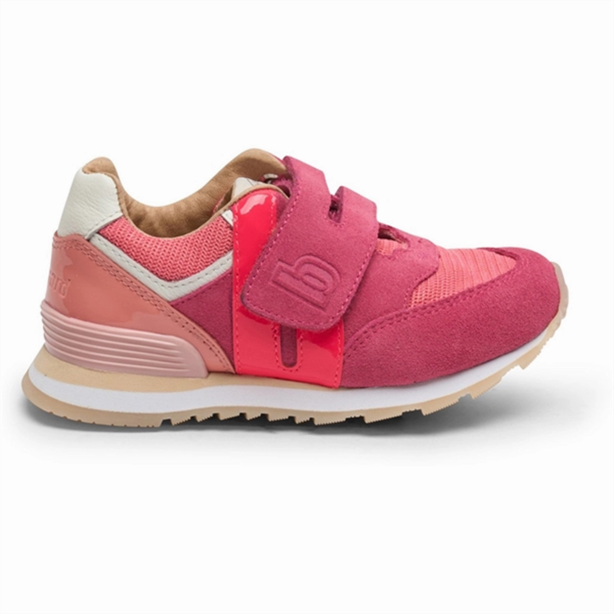 Design-First Bisgaard Winston Velcro Shoes Fuxia