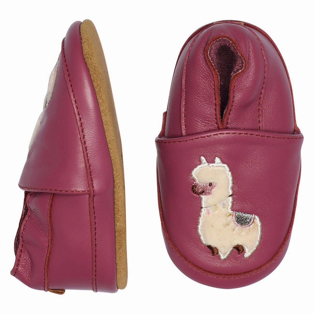 Melton Red Violet Lama L?Der Hjemmesko Crafted Silhouette