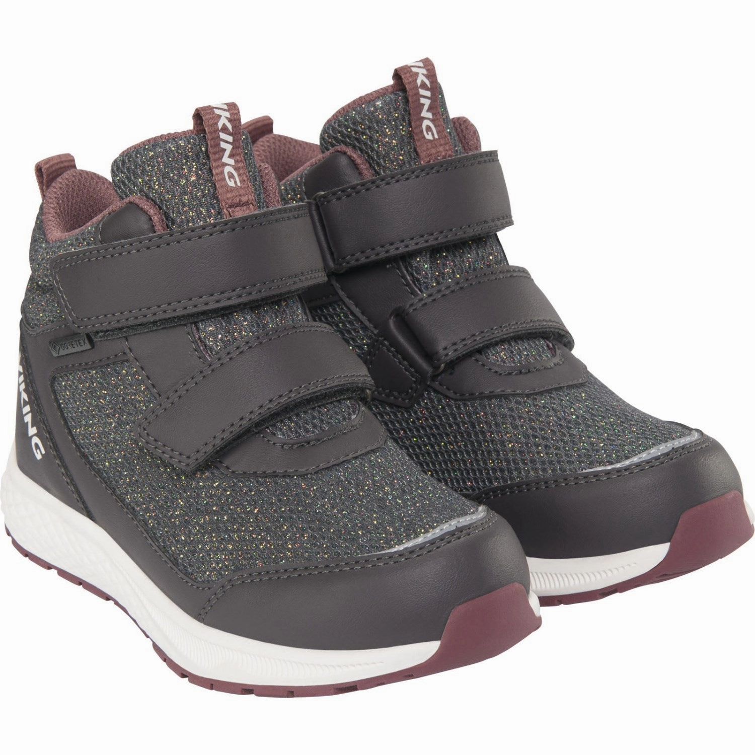 Street Clarity Living Flow Viking Charcoal Bouncy Glitter Mid Gtx 2V