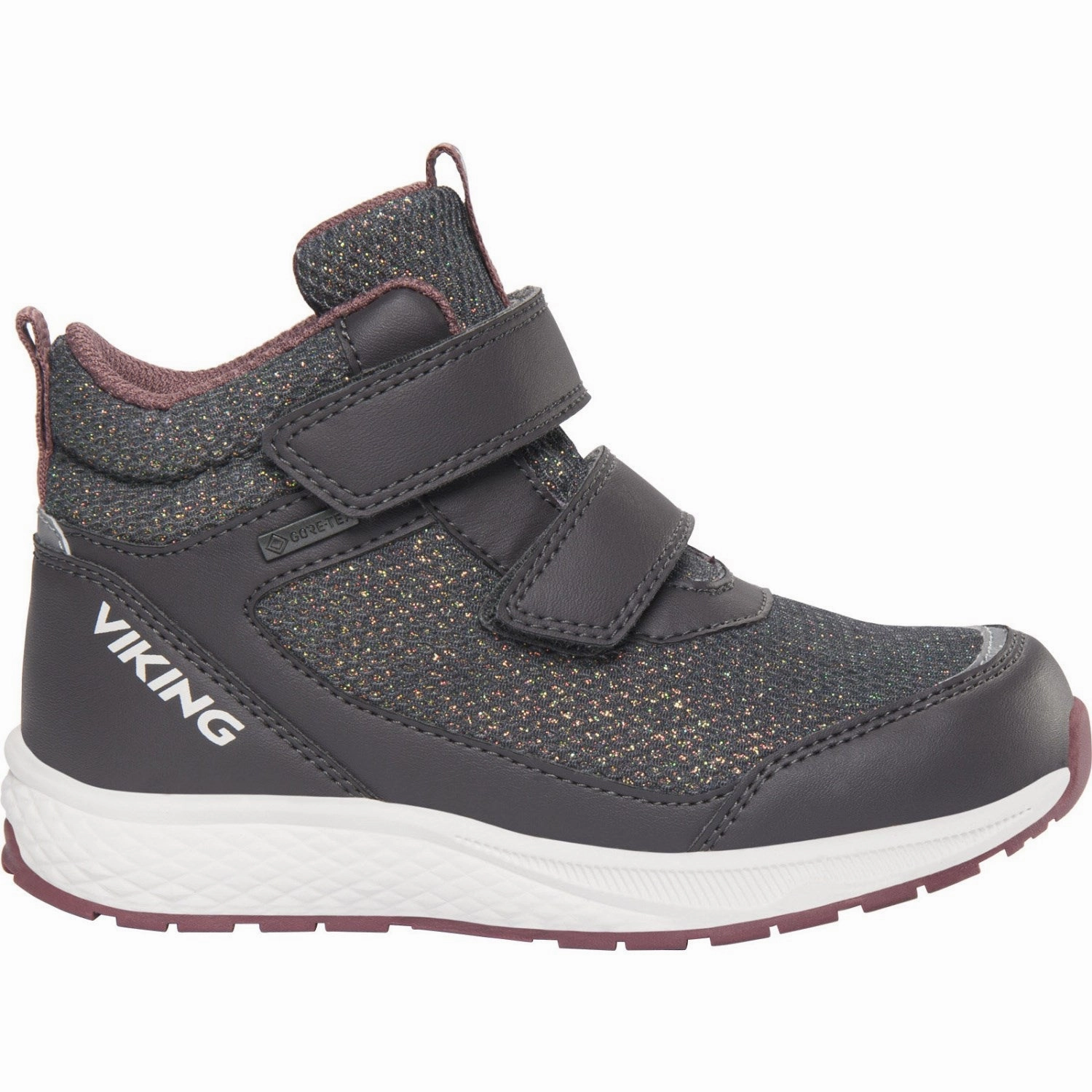 Viking Charcoal Bouncy Glitter Mid Gtx 2V Modern Essentials Style In Action