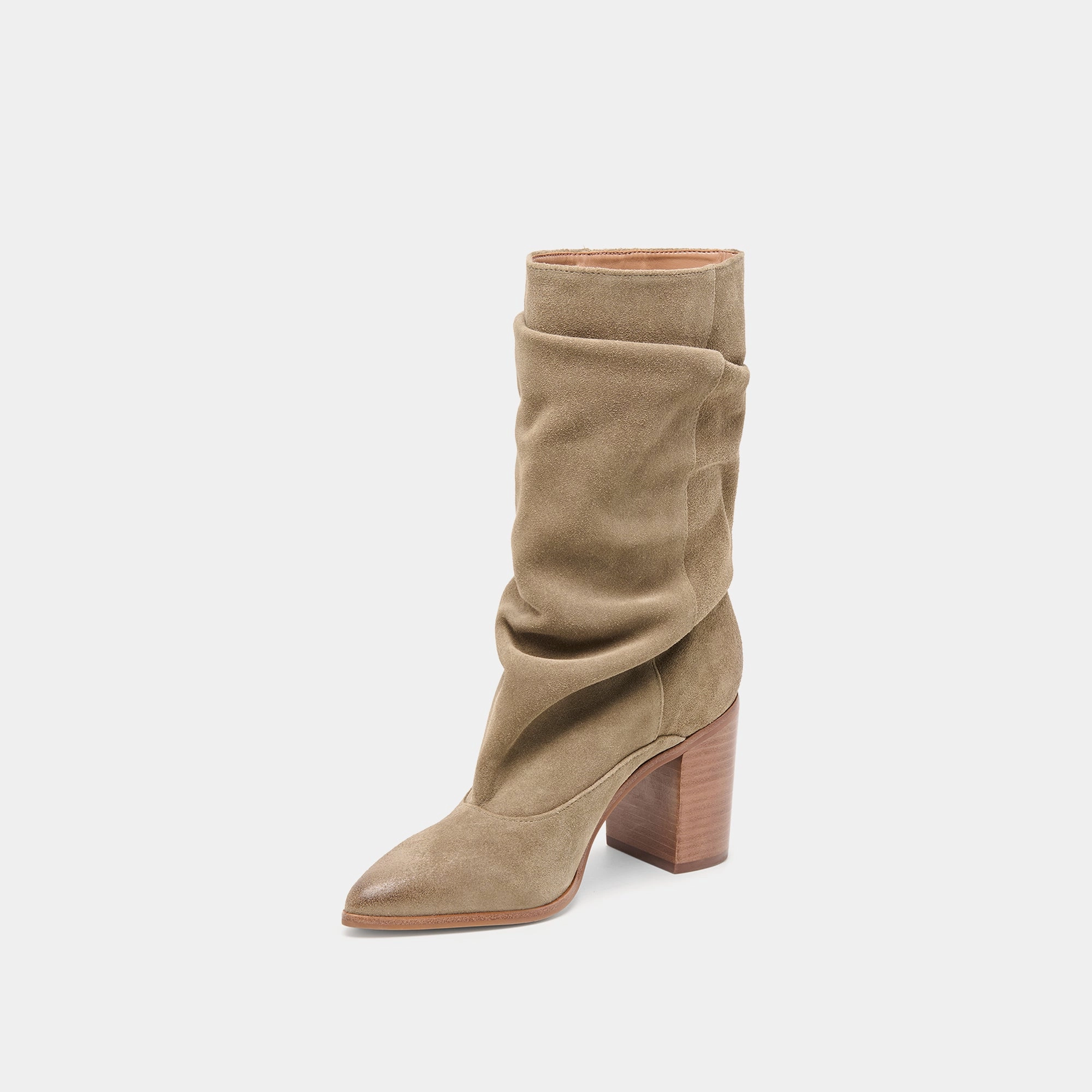 Responsive Design Relaxed Innovation Talina Boots Olive Suede