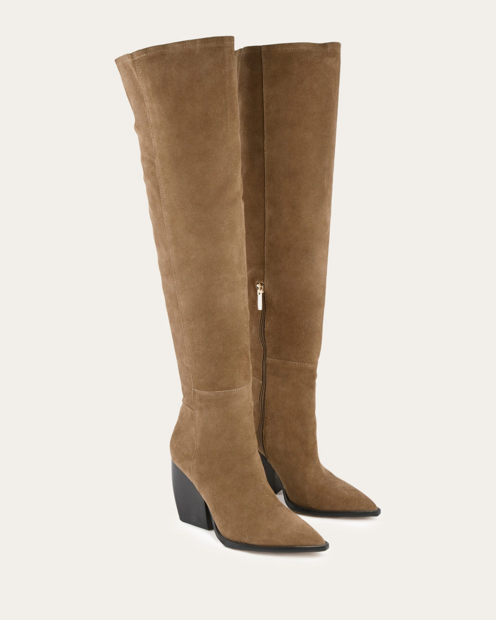 Uma Over The Knee Boots Bark Suede Everyday Ease