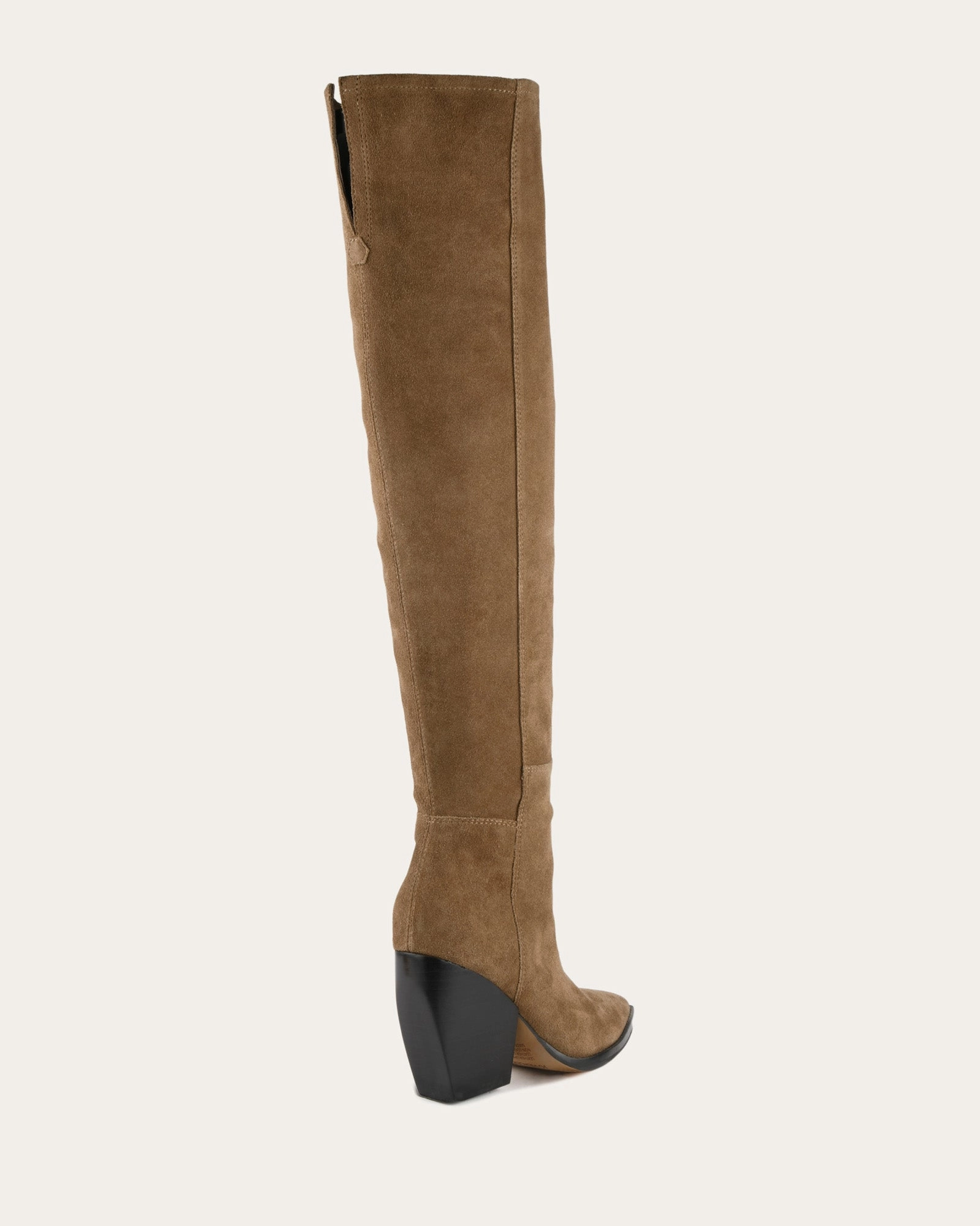 Uma Over The Knee Boots Bark Suede Essential Edge New Wave Fit