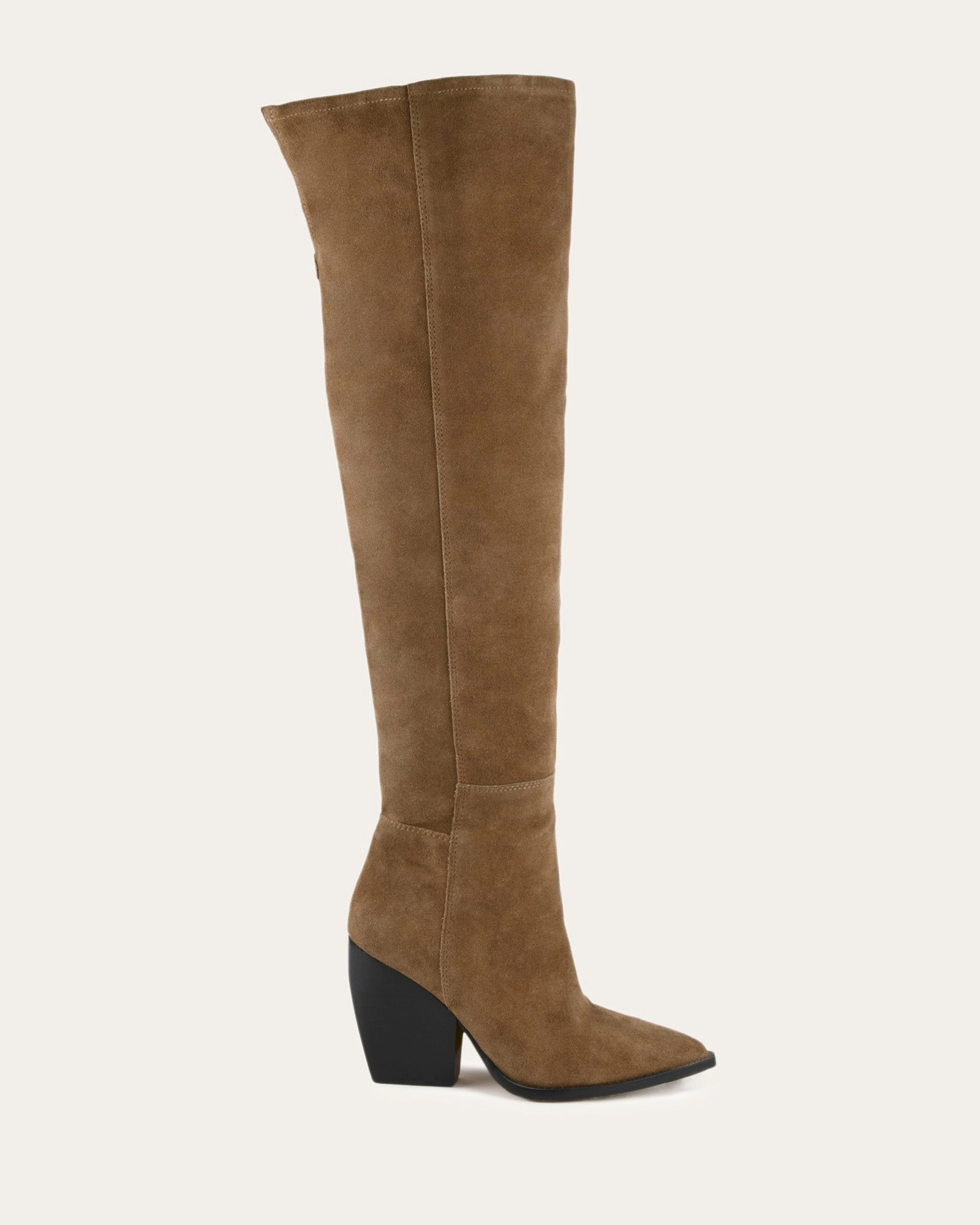 Uma Over The Knee Boots Bark Suede Modular Design Life-Ready Layers