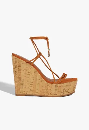 Subtle Impact Engineered Simplicity Calabria Wedge Sandal