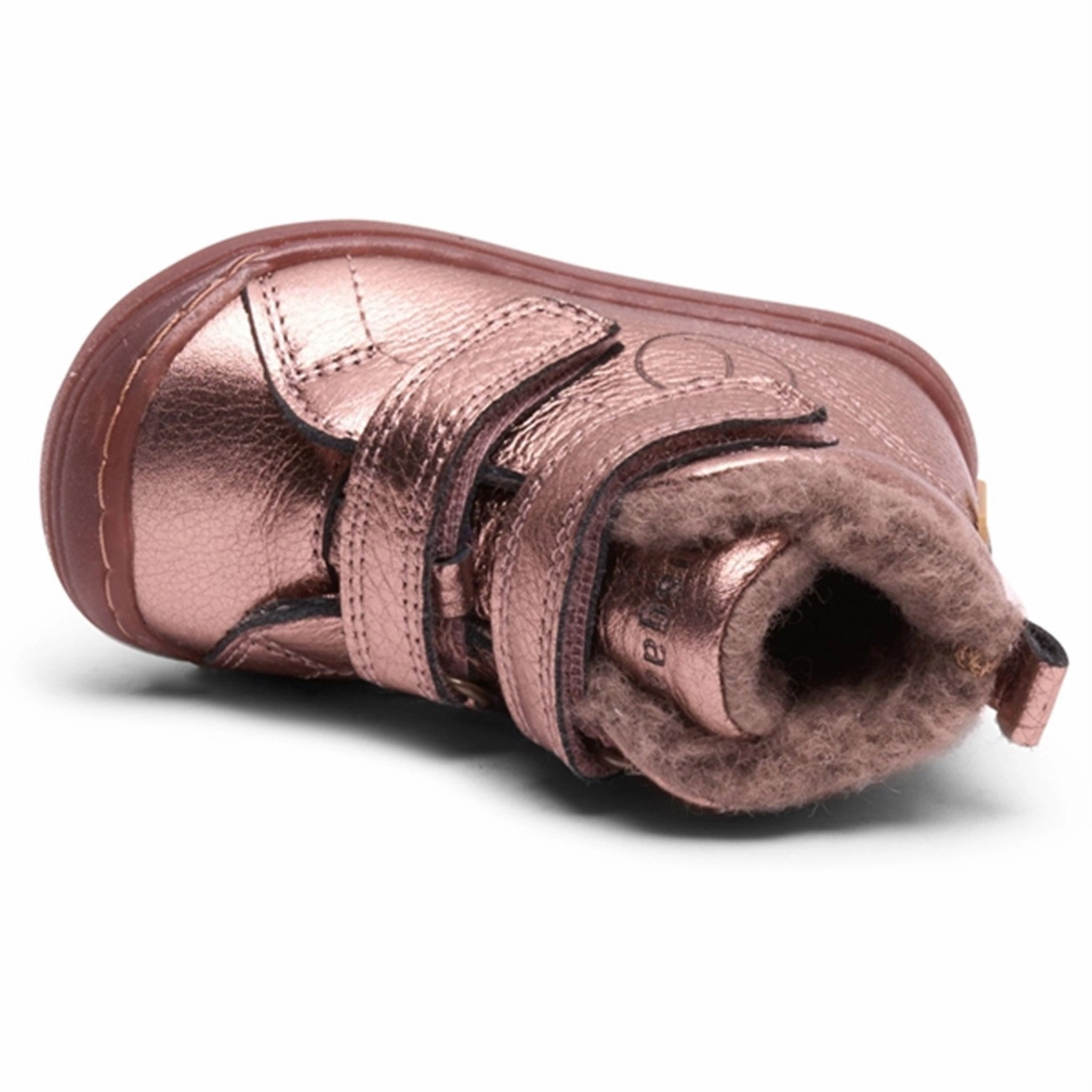 Crafted Pulse Ultra-Clean Style Bisgaard Rudi V Tex Shoes Rose Gold Metallic