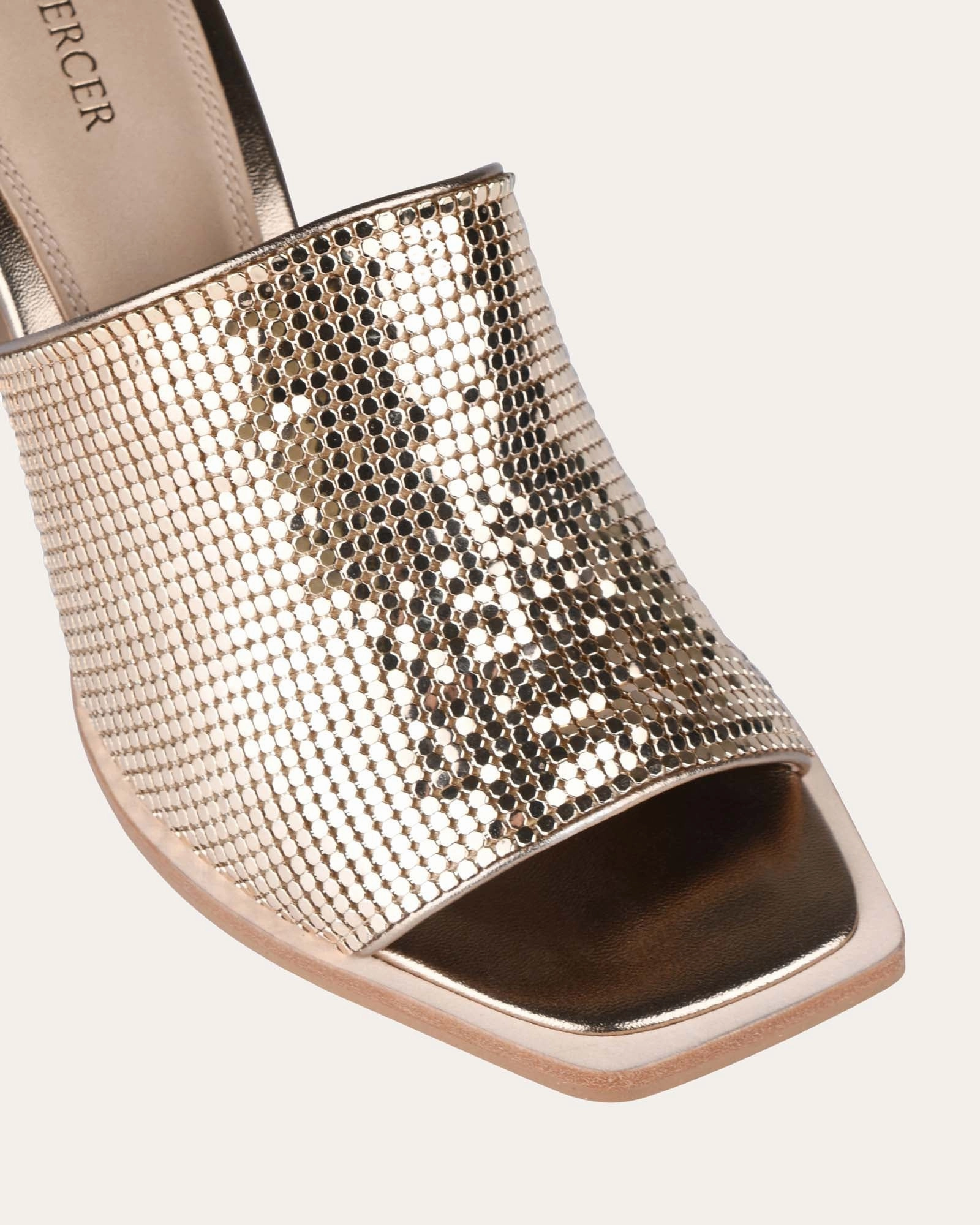 Cupid High Heel Sandals Gold Layered Motion Fluid Lifestyle