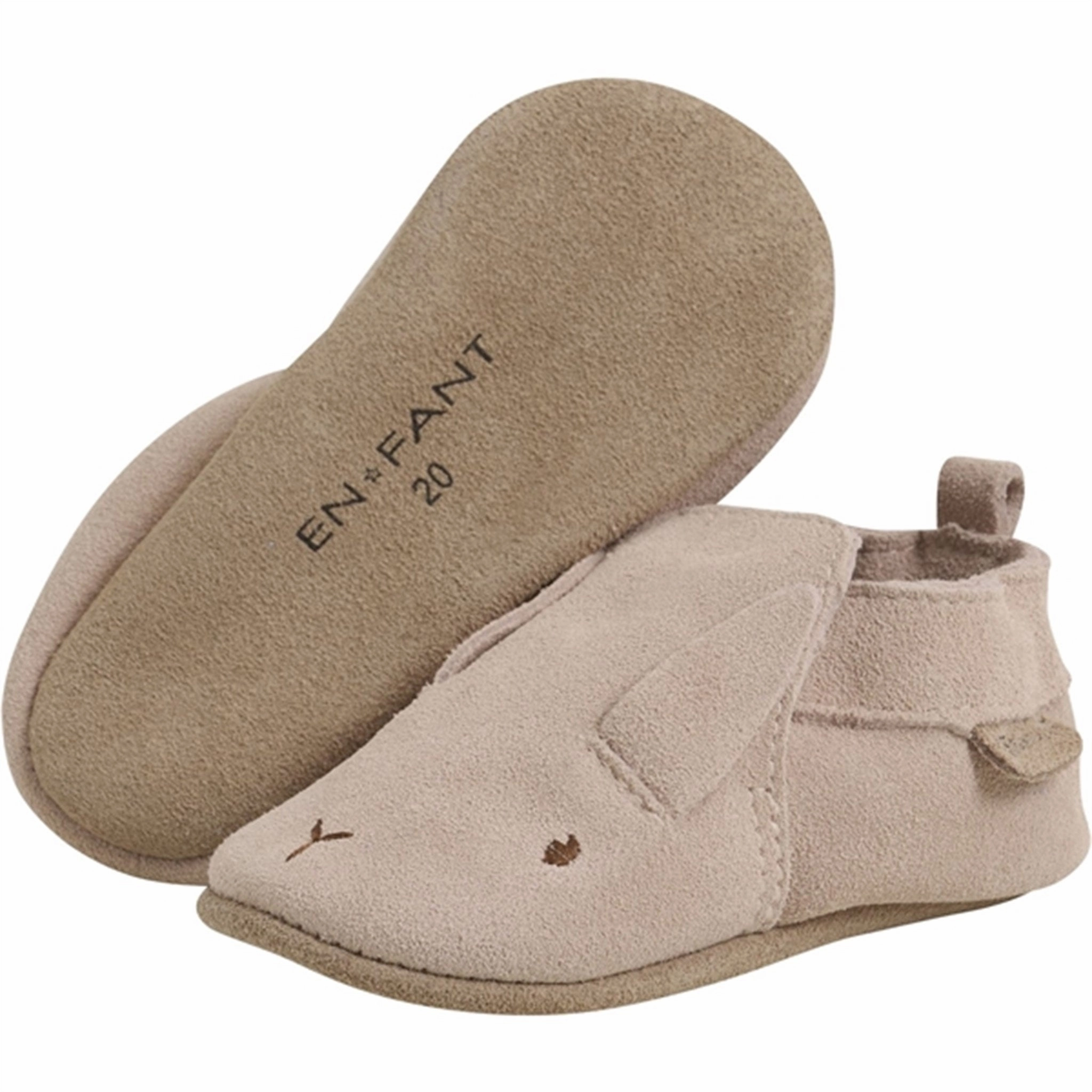 Minimal Design En Fant Slippers Suede Peach Whip