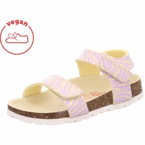 Superfit Fussbettpantoffel Sandals Yellow/Pink Iconic Minimalism