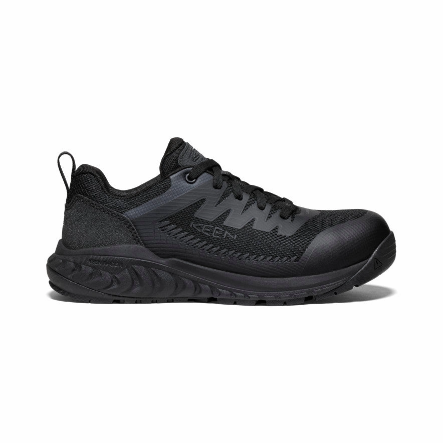 Engineered Comfort Men'S Arvada Esd Work Sneaker (Carbon Toe)  |  Black/Black
