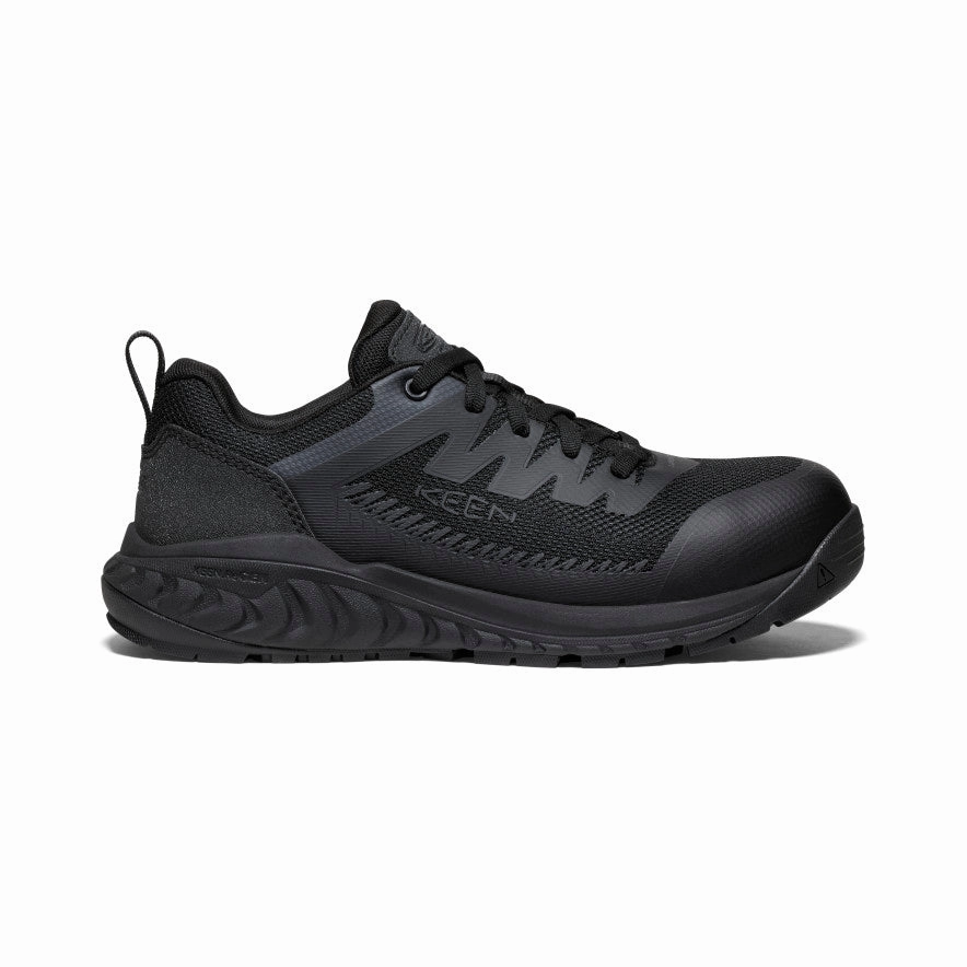 Structured Freedom Men'S Arvada Esd Work Sneaker (Carbon Toe)  |  Black/Black
